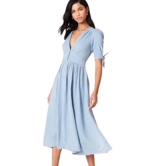 Free People Dresses & Skirts - Free People Love of My Life Midi Dress Blue